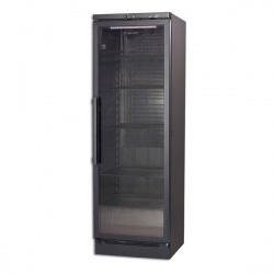 Vitrina frigorifica bauturi Tecfrigo VKG 582 G, capacitate 355 L, temperatura +4/+10º C, negru