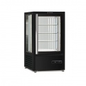 Vitrina pentru specialitati ciocolata Tecfrigo MUSA 120 R, capacitate 120 L, temperatura +14/+16 ºC, negru