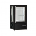 Vitrina cofetarie Tecfrigo MUSA 120 BTQ, capacitate 120 l, temperatura -15/-21 ºC, negru