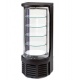 Vitrina frigorifica rotunda Tecfrigo Goloso, capacitate 100 L, temperatura +4/+10 ºC, negru