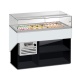 Vitrina orizontala pentru cofetarie Tecfrigo Gilda 3, temperatura +4/+10 ºC, alb/negru