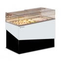 Vitrina orizontala pentru ciocolata Tecfrigo Gilda 1, 760 w, temperatura +14/+16 ºC, alb/negru