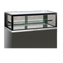 Vitrina frigorifica ciocolata Tecfrigo KARINA 137 QB SP, 550l, temperatura +14/+16 ºC, argintiu/negru