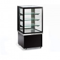 Vitrina frigorifica cofetarie Tecfrigo KARINA 67 Q, capacitate 255l, temperatura +3/+10 ºC, negru