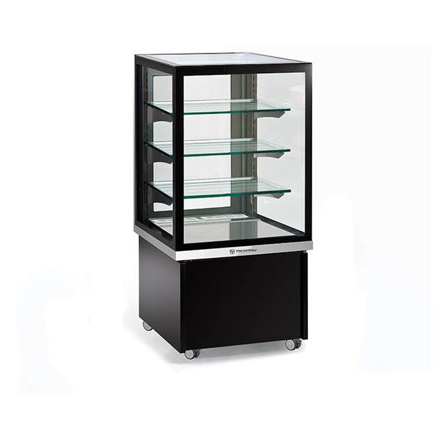 Vitrina frigorifica pentru ciocolata Tecfrigo KARINA 67 Q, capacitate 255l, temperatura +14/+16 ºC, negru