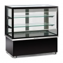 Vitrina frigorifica cofetarie Tecfrigo KARINA 97 Q-SS, capacitate 380l, temperatura +6/+9 ºC, negru