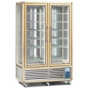 Vitrina frigorifica Tecfrigo Snelle 750 GBT VU, 2 usi, capacitate 750l, temperatura -5/-18 ºC, auriu/argintiu