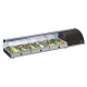Vitrina calda de expunere incorporabila Tecfrigo SAMBA 3 VT (GN), putere 770 W, lungime 112.2 cm, +4/+10 ºC, argintiu
