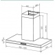 Hota decorativa Lofra Dolcevita 90 , 90 cm, 1 motor, 4 viteze, 800 m3/h, inox
