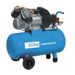 Set compresor cu piston Gude 400/10/50 + 15 accesorii