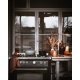 Aragaz Lofra Dolcevita RNMG96MFT/CI, 90x60 cm, gaz, 5 arzatoare, grill, aprindere electronica, timer, negru