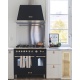 Aragaz Lofra Dolcevita RNMD96MFTE/CI, 90x60cm, gaz, 5 arzatoare, grill, rotisor, timer, cuptor dublu, negru