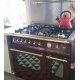 Aragaz Lofra Dolcevita RRD96MFTE/CI, 90x60cm, gaz, 5 arzatoare, grill, rotisor, timer, cuptor dublu, rosu