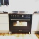 Aragaz Lofra Dolcevita RNMG96MFT/5i, 90x60 cm, 5 arzatoare, plita inductie, cuptor electric 9 functii, negru