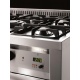 Aragaz Lofra Rainbow PLG96MFT/C, gaz, 90X60cm, 5 arzatoare, grill electric, timer, aprindere electronica, inox