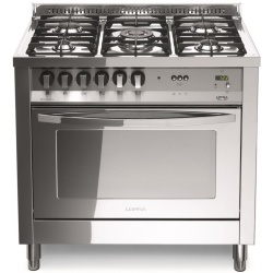 Aragaz Lofra Rainbow PLG96MFT/C, gaz, 90X60cm, 5 arzatoare, grill electric, timer, aprindere electronica, inox