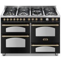 Aragaz Lofra Dolcevita120 RNM126SMFET+MFT/2AEO, 120x60cm, 7 arzatoare, 3 cuptoare, grill electric, timer, negru