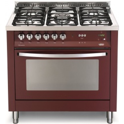 Aragaz Lofra Rainbow PR66GVT/C, gaz, 60*60cm, 4 arzatoare, grill electric, timer, cuptor gaz, aprindere electronica, rosu
