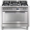 Aragaz Lofra Special100 PG106MFT/UI, gaz, 100X60cm, 5 arzatoare, aprindere electronica, grill electric, timer, inox