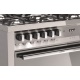 Aragaz Lofra RBI66MFT/CI, 60x60 cm, gaz, 4 arzatoare, grill, aprindere electronica, timer, crem