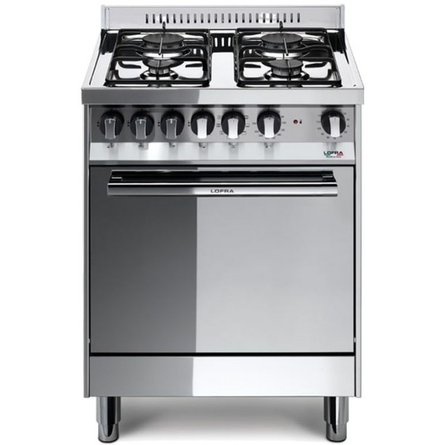 Aragaz Lofra RBI66MFT/CI, 60x60 cm, gaz, 4 arzatoare, grill, aprindere electronica, timer, crem