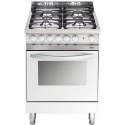 Aragaz Lofra Maxima MB66MF, 60x60 cm, gaz, 4 arzatoare, grill electric, timer, aprindere electronica, alb