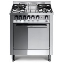 Aragaz Lofra Maxima M75GV, 70x50 cm, gaz, 4 arzatoare, grill electric, timer, aprindere electronica,cuptor pe gaz, inox