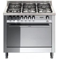 Aragaz Lofra Maxima MG96GV/CIS, 90x60 cm, gaz, 6 arzatoare, grill electric, timer, cuptor gaz, aprindere electronica, inox