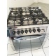 Aragaz Lofra Curba C76MF/C, gaz, 70X60cm, 5 arzatoare, grill electric, timer, aprindere electronica, inox