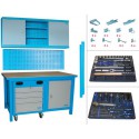 Banc de lucru cu masa si sertare SET MEGA 136 TLG - 00732