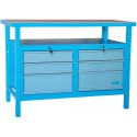 Banc de lucru cu 6 sertare P 1200 SS - 40930