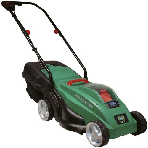Masina de tuns iarba cu acumulator Gude 322/25 RM, 25,2V, 32 cm, 30 l, verde