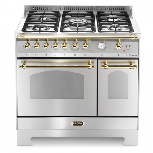 Aragaz Lofra RBI66MFT/CI, 60x60 cm, gaz, 4 arzatoare, grill, aprindere electronica, timer, crem