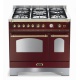 Aragaz Lofra Dolcevita RRD96MFTE/CI, 90x60cm, gaz, 5 arzatoare, grill, rotisor, timer, cuptor dublu, rosu