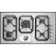 Plita incorporabila Lofra Sole HLS9U0, 90 cm, plita gaz, 5 arzatoare,sistem siguranta Stop-Gaz,inox