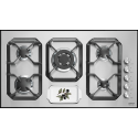 Aragaz Tecnogas P1X66M4VC, 60 cm, gaz, 4 arzatoare, grill, otel inoxidabil