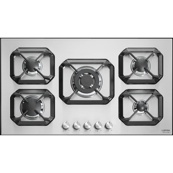 Plita incorporabila Lofra Plutone HLS9S0, 90 cm, plita gaz, 6 arzatoare,sistem siguranta Stop-Gaz,inox