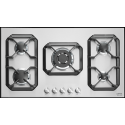 Aragaz Tecnogas P1X66M4VC, 60 cm, gaz, 4 arzatoare, grill, otel inoxidabil