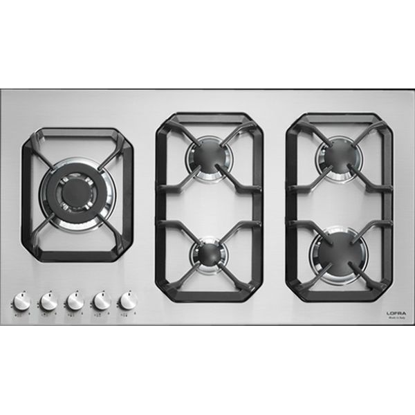 Aragaz Tecnogas P1X66M4VC, 60 cm, gaz, 4 arzatoare, grill, otel inoxidabil