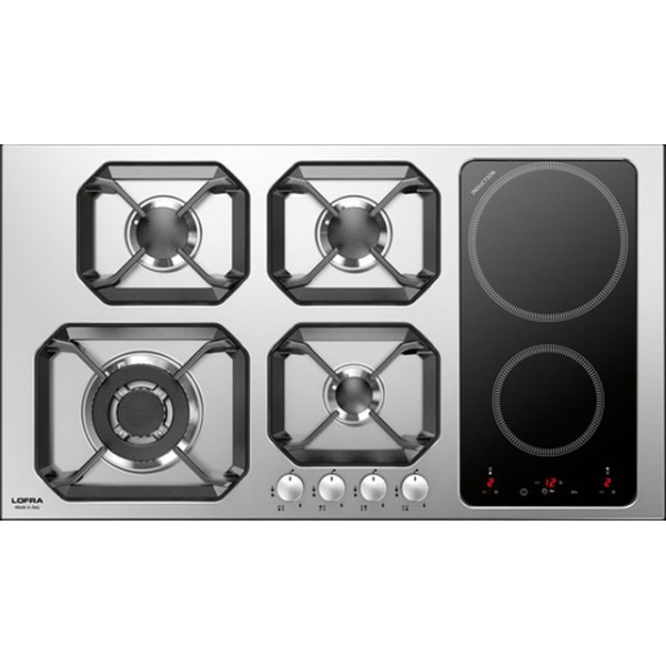 Plita incorporabila Lofra Nettuno HLS9A0, 90 cm, plita gaz, 5 arzatoare,sistem siguranta Stop-Gaz,inox