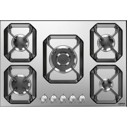 Plita incorporabila Lofra Urano HLS7A0, 75 cm, plita gaz, 5 arzatoare,sistem siguranta Stop-Gaz,inox