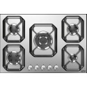 Plita incorporabila Lofra Urano HLS7A0, 75 cm, plita gaz, 5 arzatoare,sistem siguranta Stop-Gaz,inox