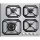Plita incorporabila Lofra Urano HLS6G0, 60 cm, plita gaz, 4 arzatoare,sistem siguranta Stop-Gaz,inox