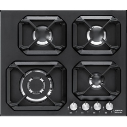 Aragaz Tecnogas P1X66M4VC, 60 cm, gaz, 4 arzatoare, grill, otel inoxidabil