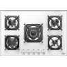 Plita incorporabila Lofra Sirio HGB7E0, 75 cm, plita gaz, 5 arzatoare,sistem siguranta Stop-Gaz,sticla neagra