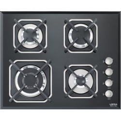 Aragaz Tecnogas P1X66M4VC, 60 cm, gaz, 4 arzatoare, grill, otel inoxidabil