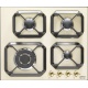 Plita incorporabila Lofra Dolcevita HRBI6G0, 60 cm, plita gaz, 4 arzatoare,sistem siguranta Stop-Gaz, crem