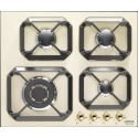 Plita incorporabila Lofra Dolcevita HRBI6G0, 60 cm, plita gaz, 4 arzatoare,sistem siguranta Stop-Gaz, crem