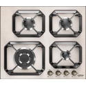 Plita incorporabila Lofra Dolcevita HRA6G0/GA, 60 cm, plita gaz, 4 arzatoare,sistem siguranta Stop-Gaz,butoane bronz, avena