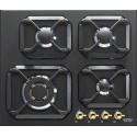 Plita incorporabila Lofra Dolcevita HRNM6G0, 60 cm, plita gaz, 4 arzatoare,sistem siguranta Stop-Gaz, negru mat